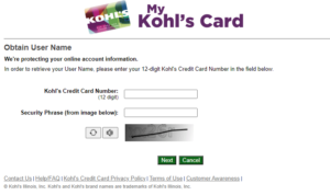 mykohlscard.com Login