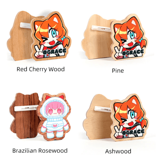 The Advantages of Using Vograce Custom Wood Pins Stickers