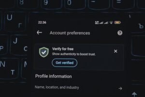 reviewing verified number profiles